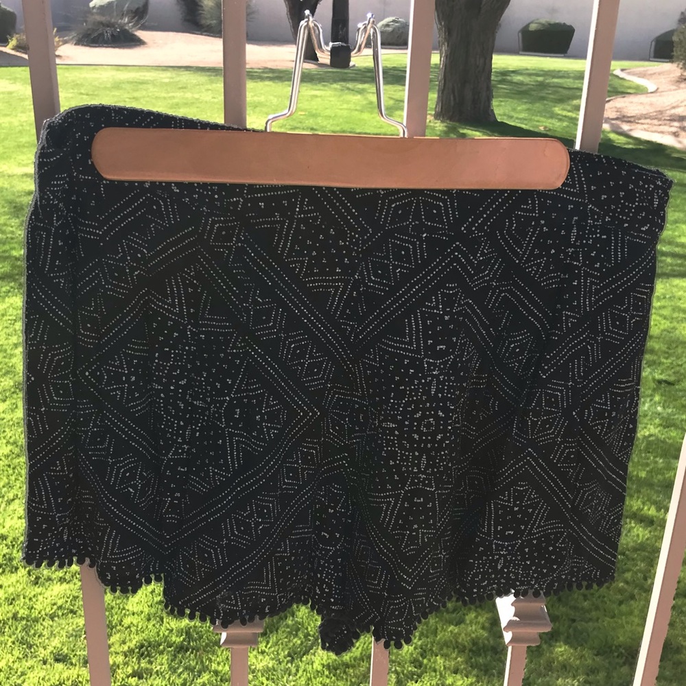 Urban Outfitters Ecote Black Shorts with Pom Poms